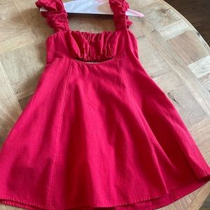 Free People Red dress.  Only work once briefly. Beautiful on!  XS